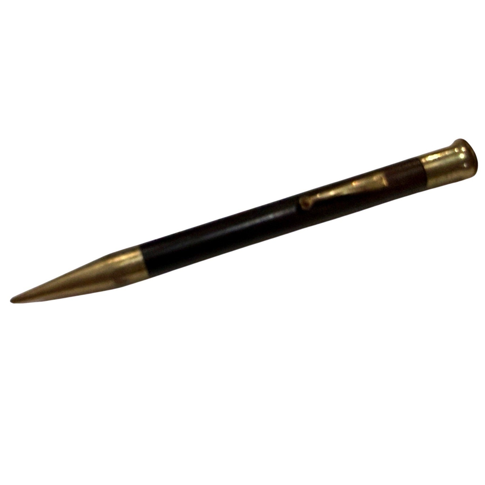 Vintage 30s Moore Mechanical Pencil Black Gold Tone Trim Propelling Working USA