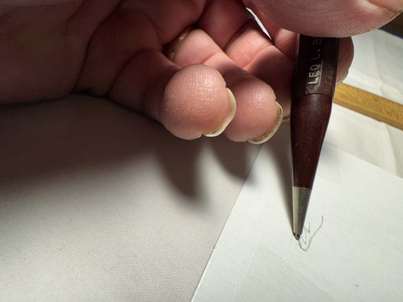 1960’s Lead Mechanical Pencil Autopoint Keo L Buchheit Funeral Home Buffalo NY