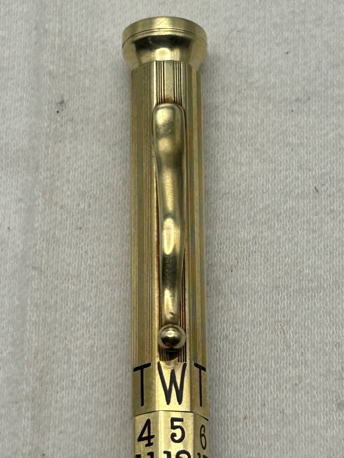Perpatual Calendar 14K Solid Gold Pencil-Exc. Condition