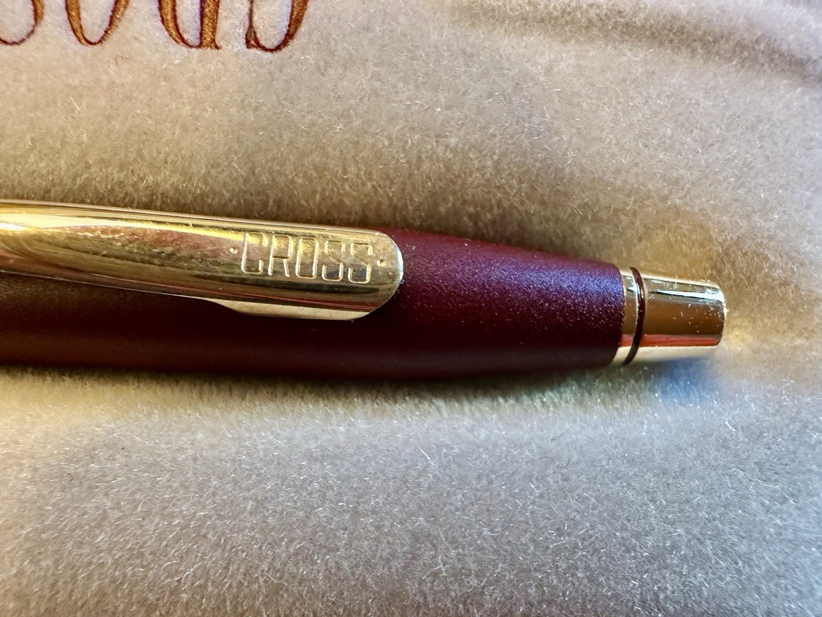 Cross Ladies Century 0.5mm Pencil Burgundy W/ Gold Design Made In USA New In Box