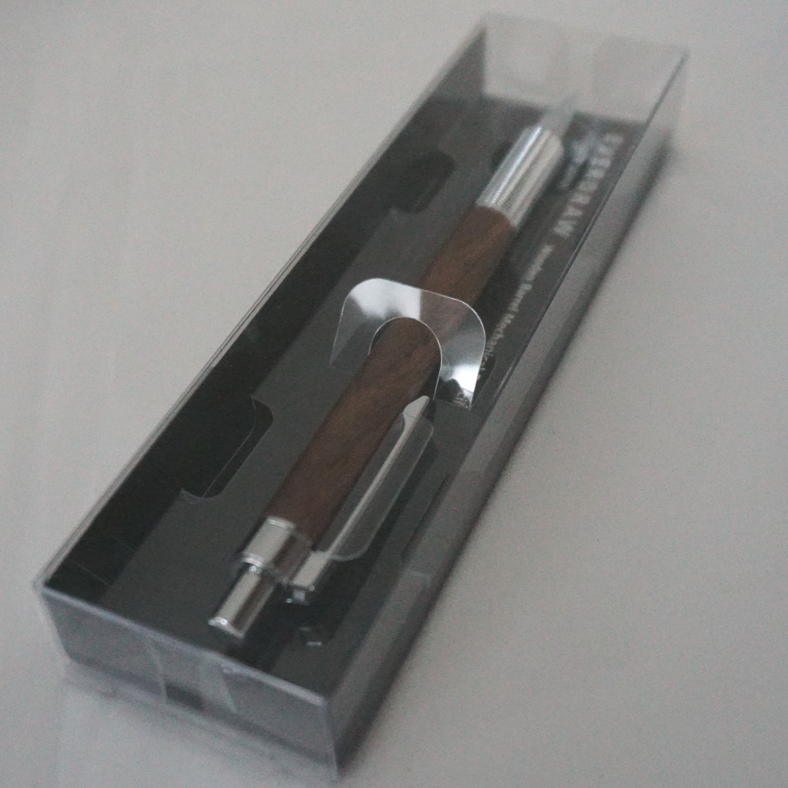 Luddite EverDraw Wooden Barrel Drafting Mechanical Pencil – Silver & cherry wood