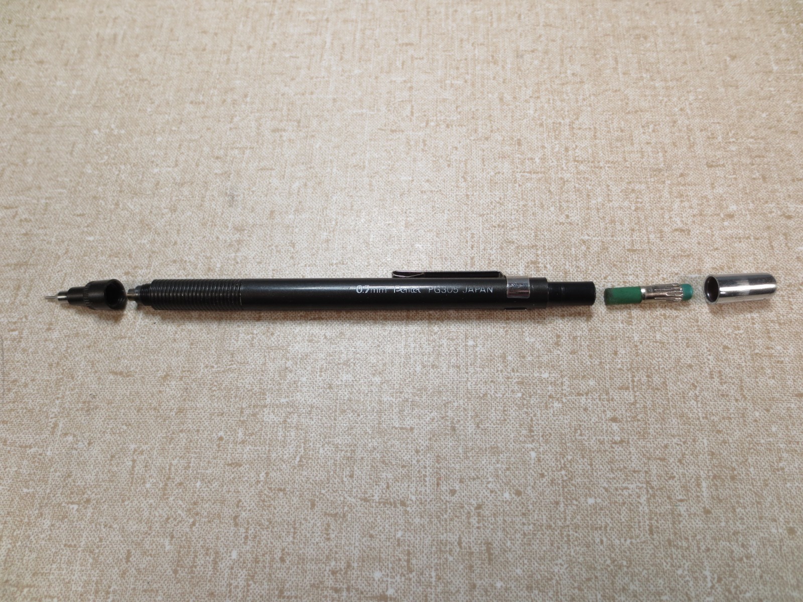 PENTEL P305 Vintage Mechanical Pencil 0.5mm Black Japan 1960’s Tested Retired