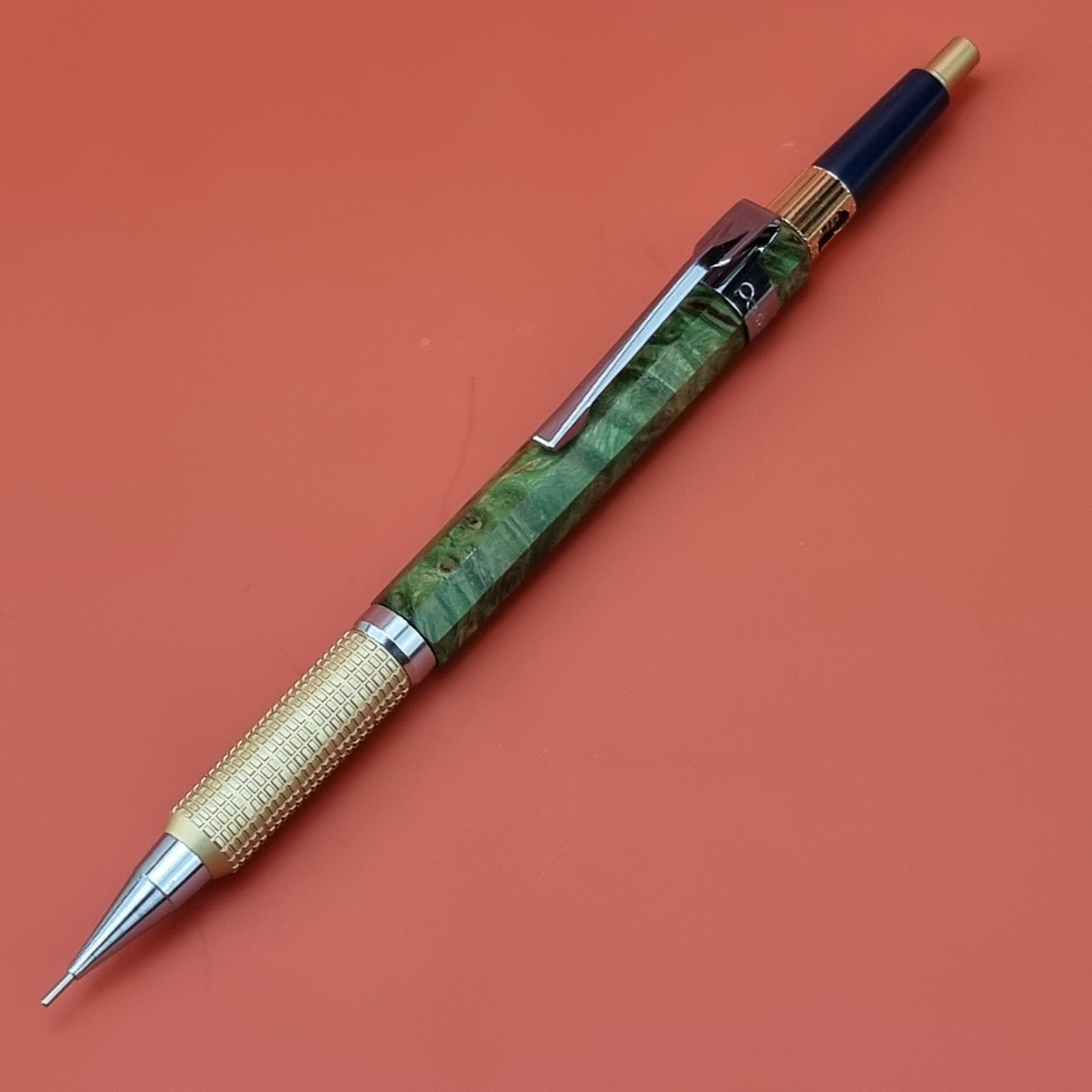 Hand Crafted Pentel PG5 Mechanical Pencil with Octagonal Maple Berl