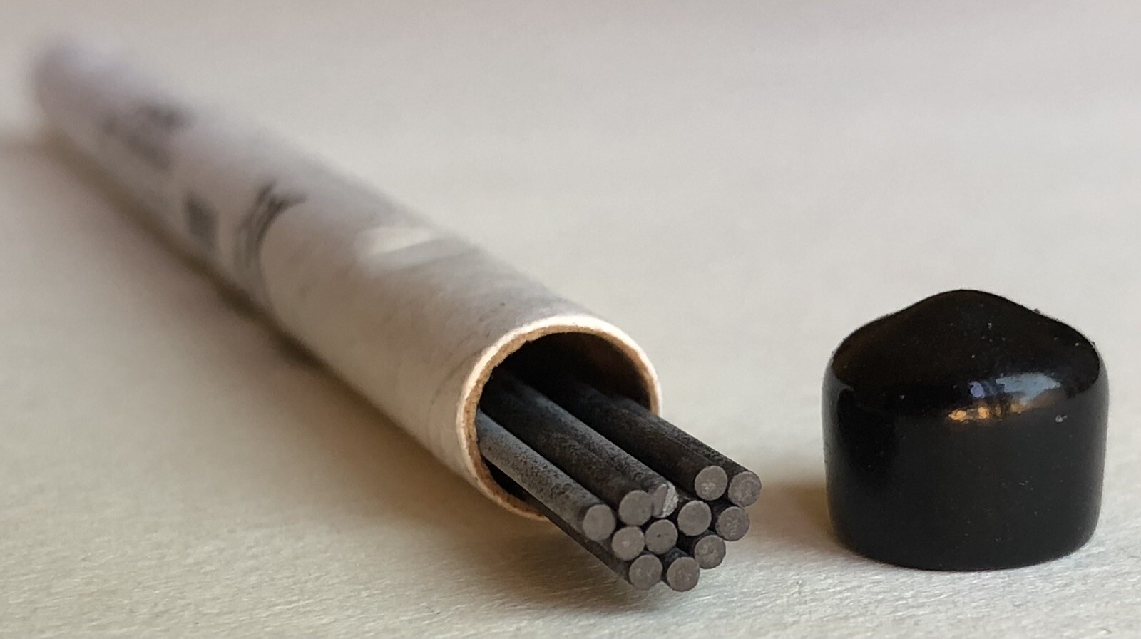 Vintage SENECA Mechanical Pencil Lead HB Black 1.18mm NOS 12pk Tube USA