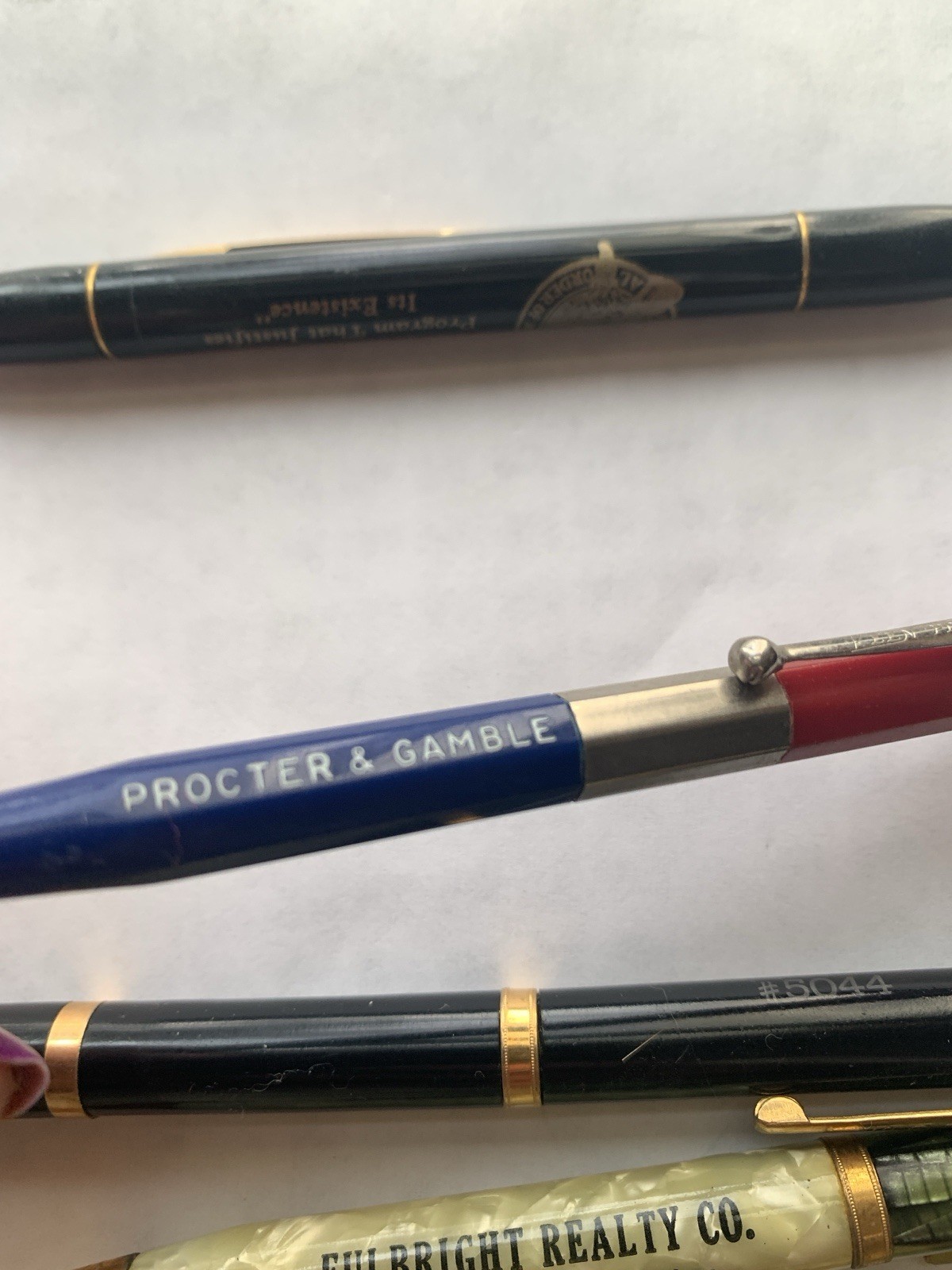 6 Lot Vintage Advertising Celluloid Mechanical Pencils RediPoint Wings Skinner
