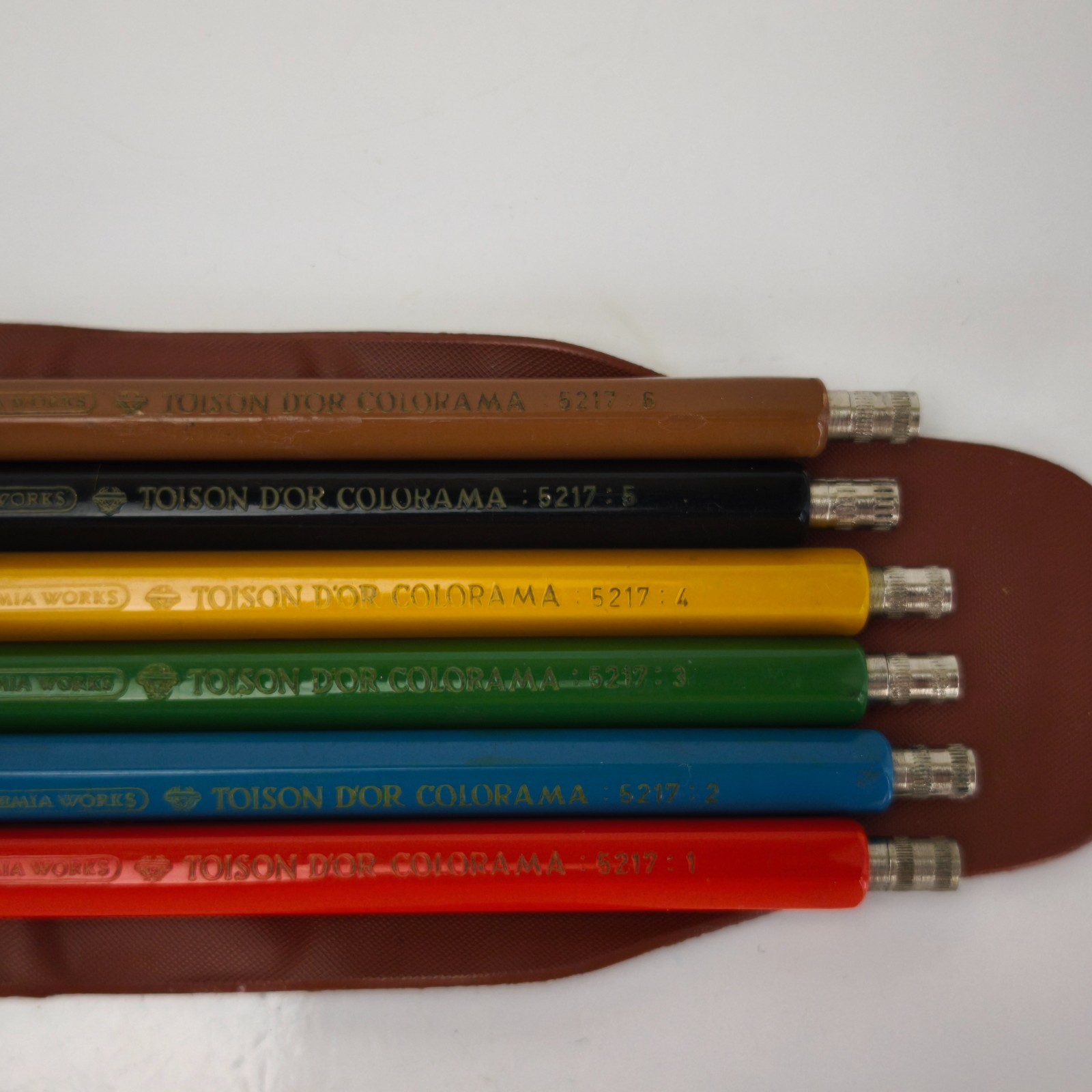 Vintage Mechanical Pencils Set of 6 TOISON D’OR COLORAMA 5217 Bohemia Works#6184