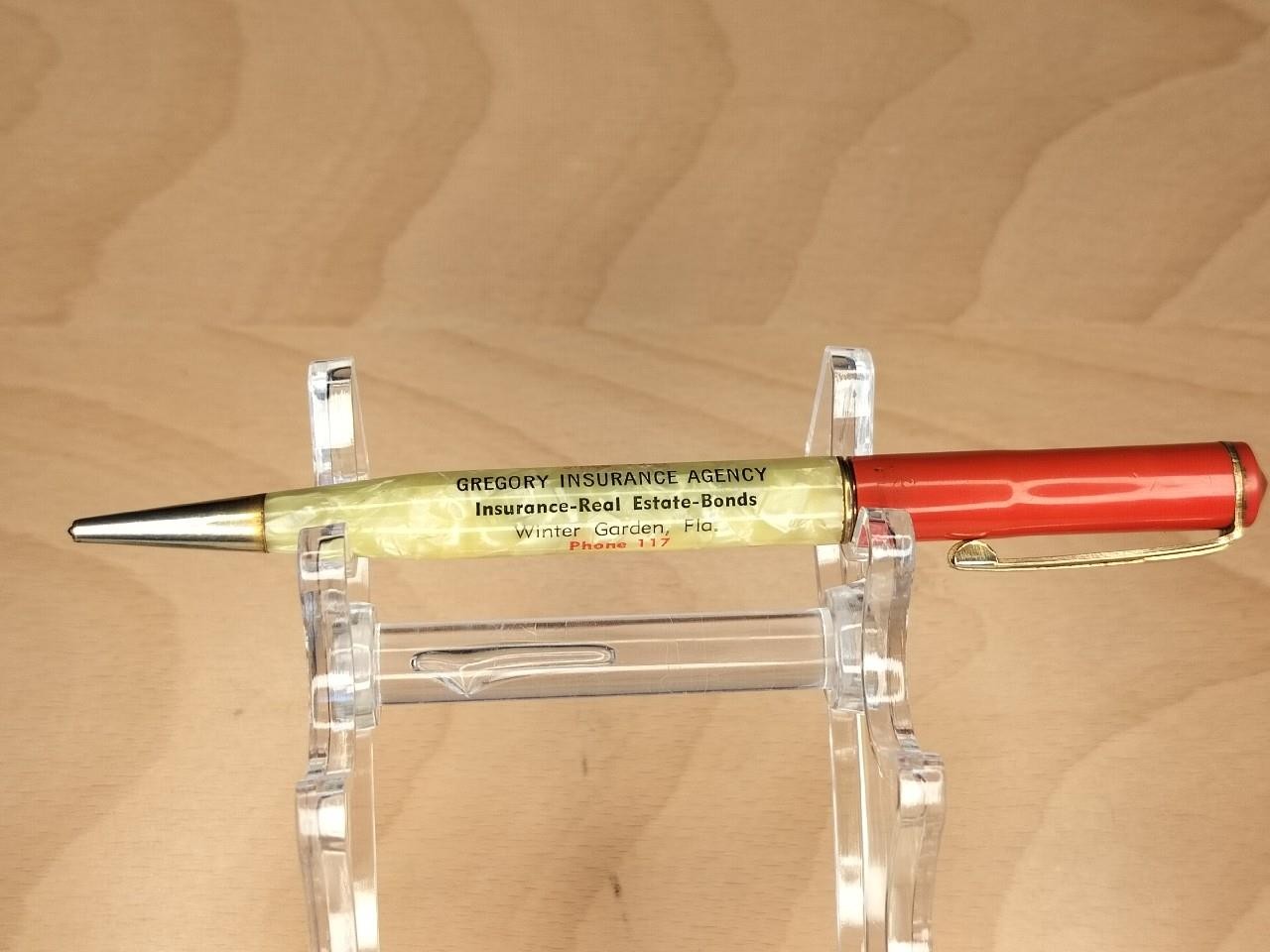 Redipoint Winter Garden Florida Insurance Advertising Mechanical Pencil 1940
