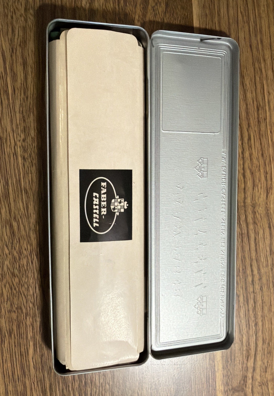 Vtg A. W. Faber Castell Pencils & Tin 9000 HB (4 ) Germany Drafting Unsharpened