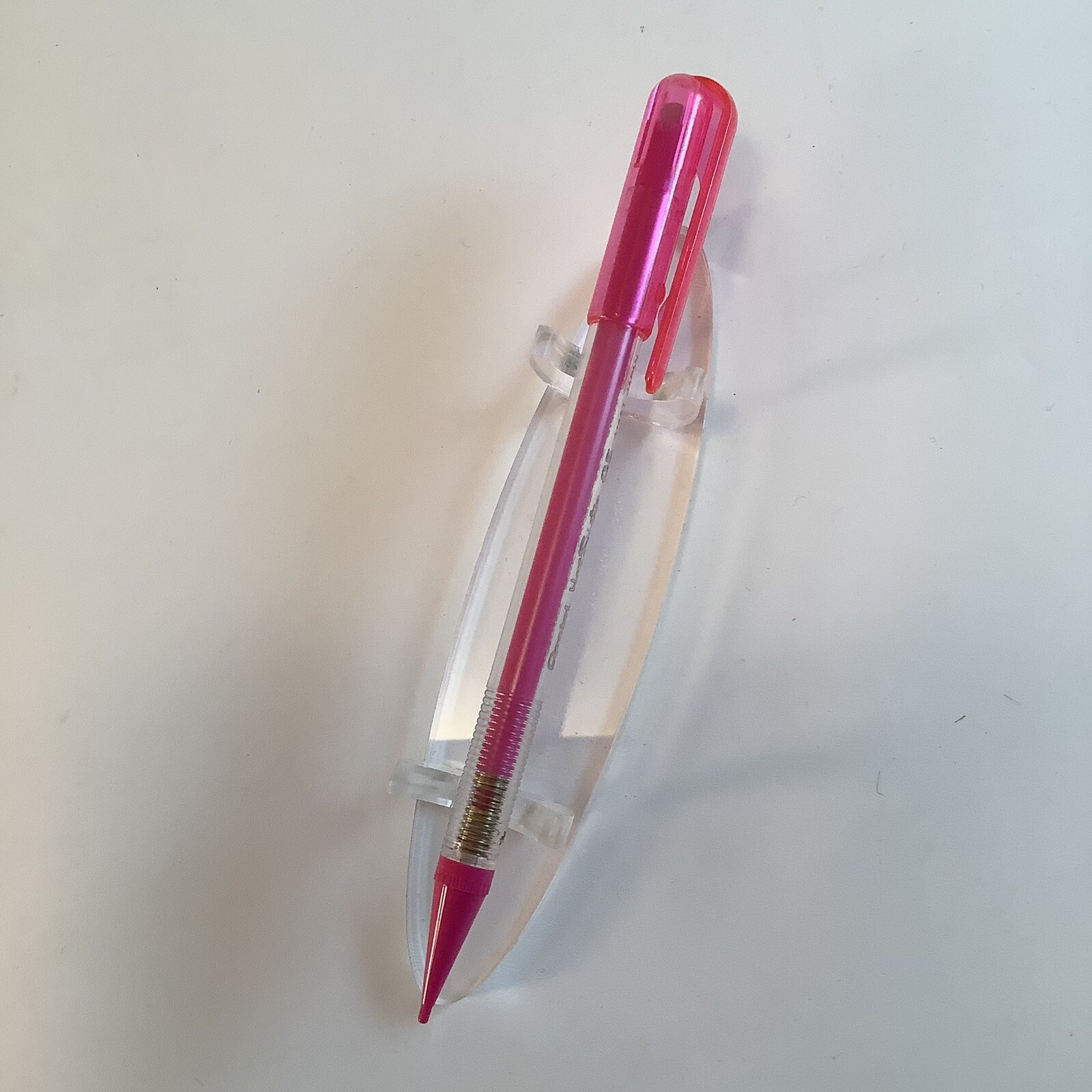 Vintage Pentel Hot Shots 0.5mm A155T Mechanical Pencil Transparent Pink
