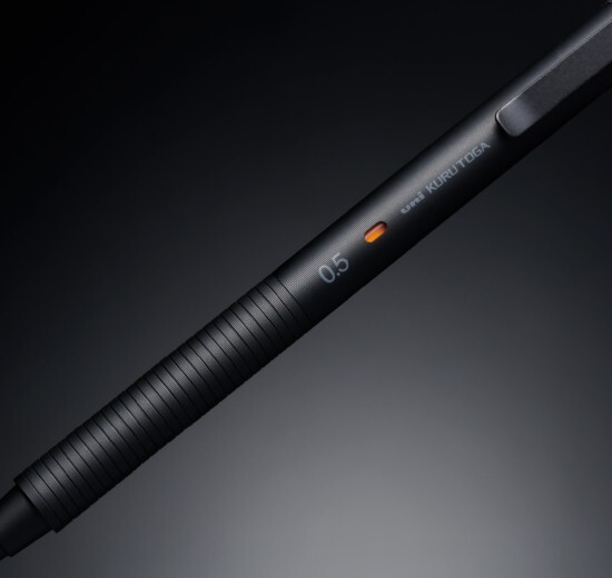Uni Kuru Toga Metal 0.5mm Mechanical Pencil M5-KH Phantom Grey Kurutoga Gift