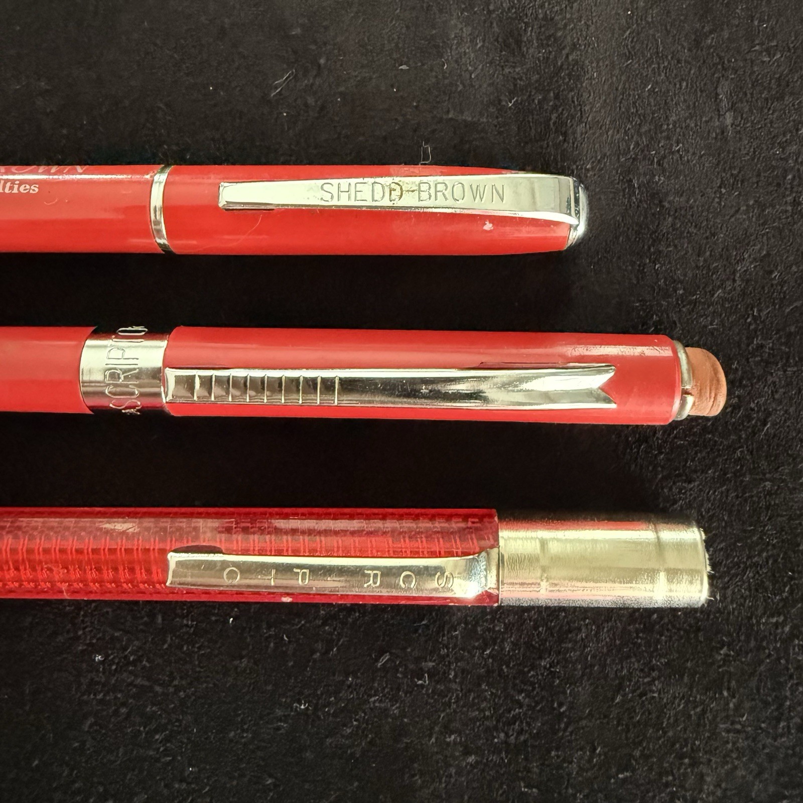 Lot Of 6 Vtg Pencils-Lead Clutch Staedtler-Noris 777(German)-Pentel-Scripto More