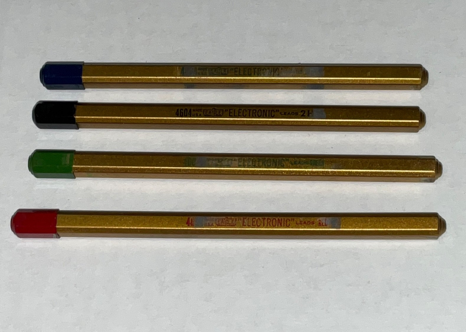 Vintage EAGLE ELECTRONIC Mechanical Pencil Lead GREEN RED BLACK BLUE 1.18mm 4″
