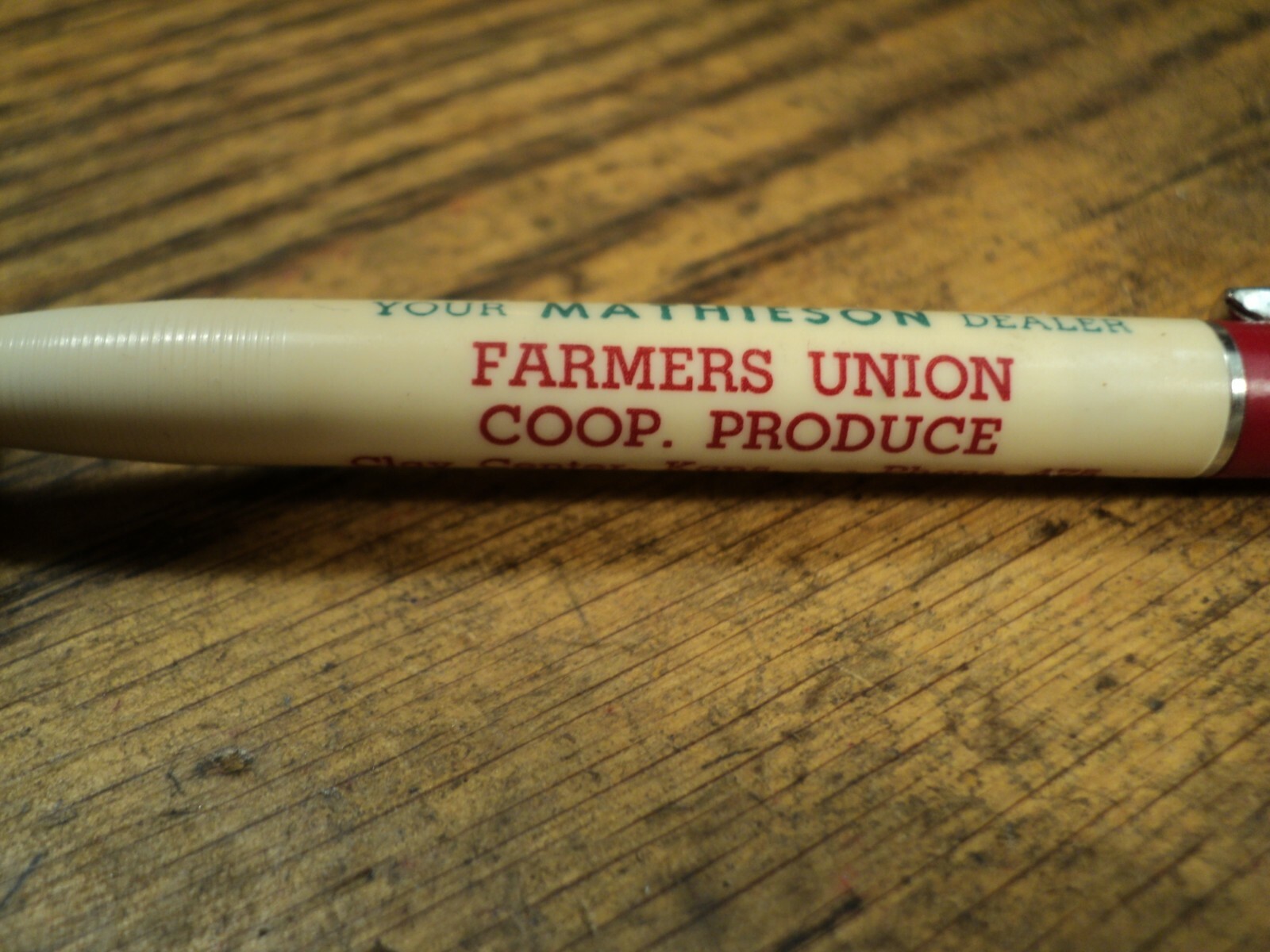 Vintage Short Vernon Mechanical Pencil Mathieson Farmers Union Clay Center KS