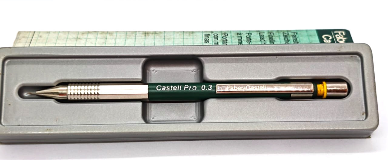3pc Vintage Mechanical Pencil Lot Faber-Castell Castell Pro & STABILO 3135N NOS