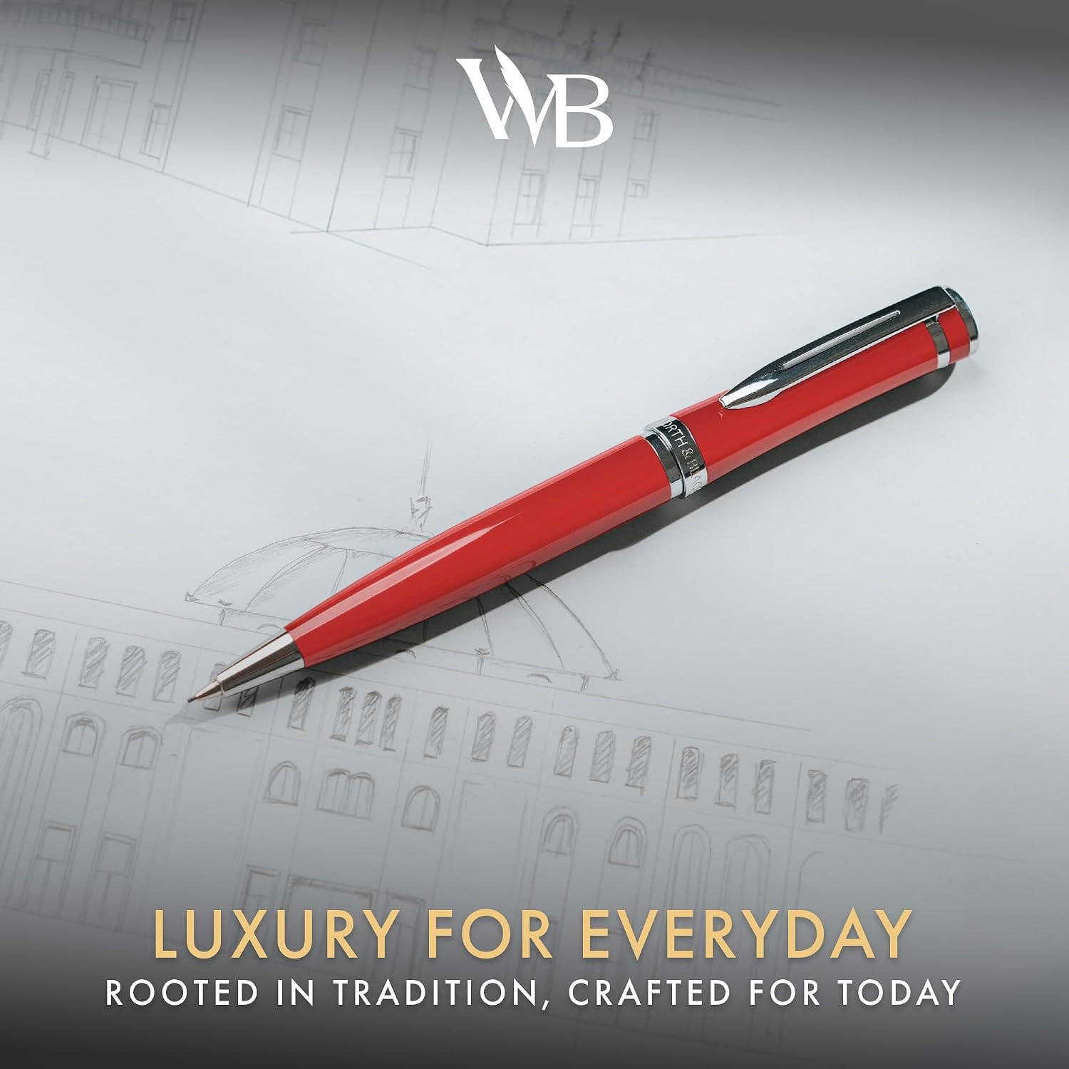 Wordsworth and Black Mechanical Pencil Graphite Lead- Stunning Luxury Metal Penc
