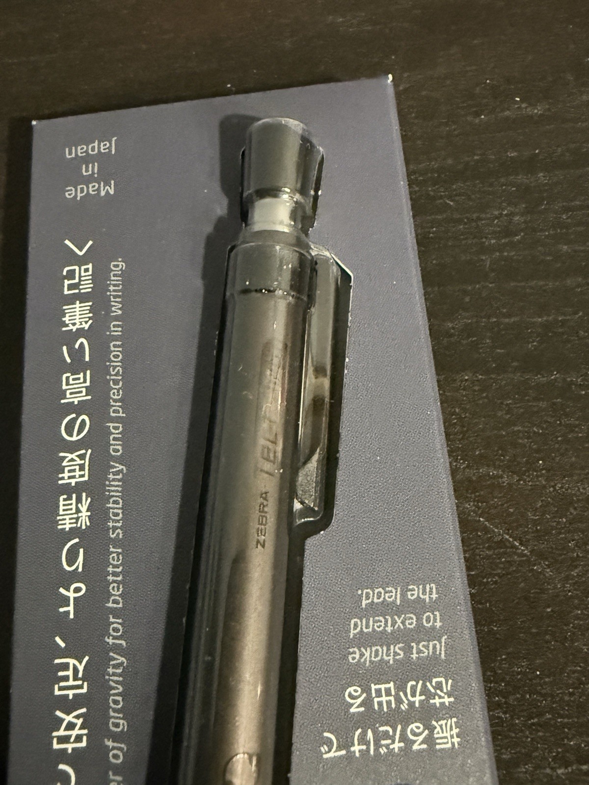 Zebra Mechanical Pencil Tect Two-Way RO Graphite Black P-MA141-GBK