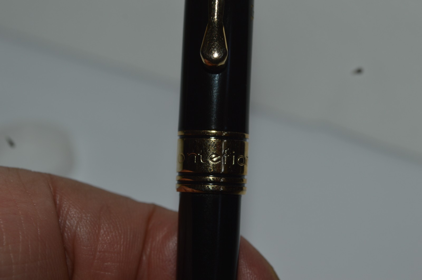 MONTEFIORE Mechanical Pencil Black Lacquer Finish FPS Engraved Excellent Condit