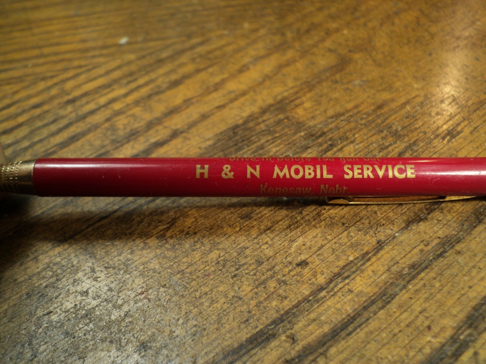 Vintage Readyriter Mechanical Pencil Mobil H & N Mobil Service Kenesaw Nebr