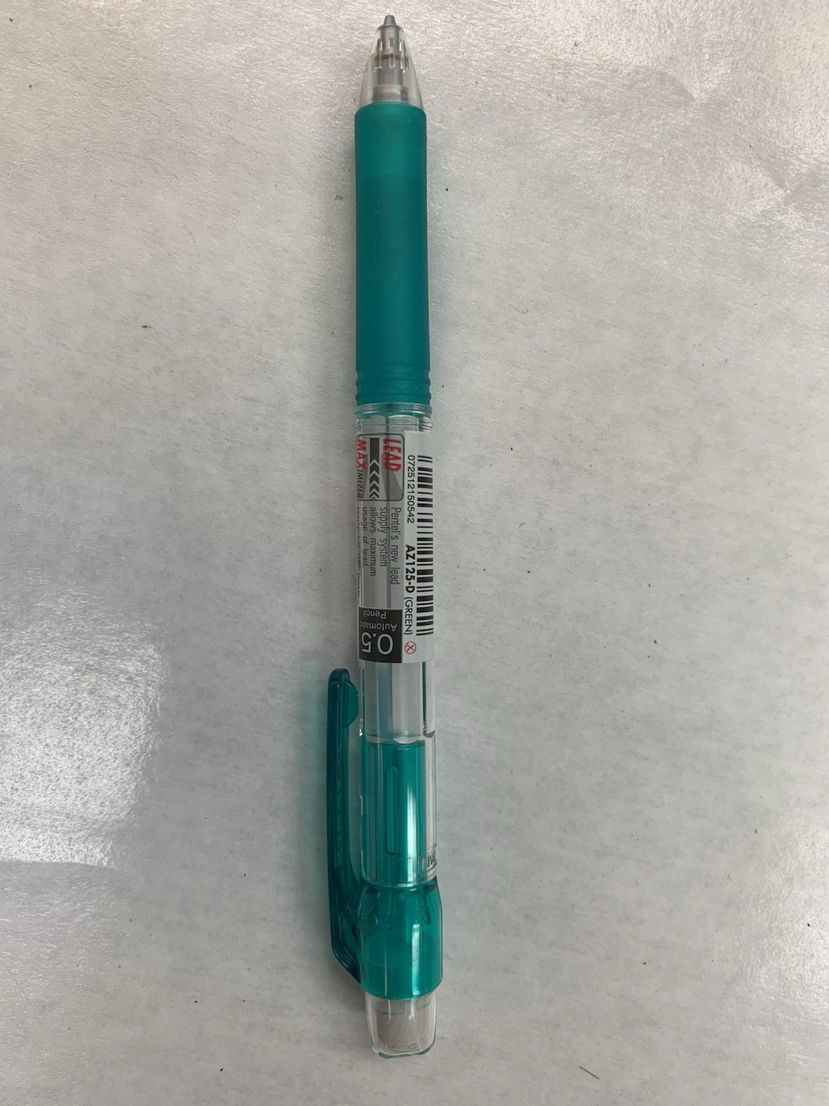 Pentel AZ125 E-Sharp 0.5mm Pencil Green — box of 12 AZ125-D