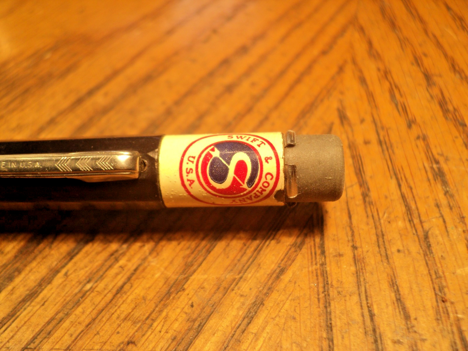 Vintage Autopoint Mechanical Pencil Swift & Company 5-5/8″ Long USA