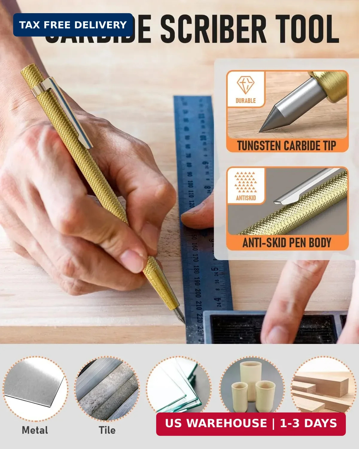 Nicpro 16 Pack Mechanical Carpenter Pencil Set with 42 Refill & Carbide Scribe T