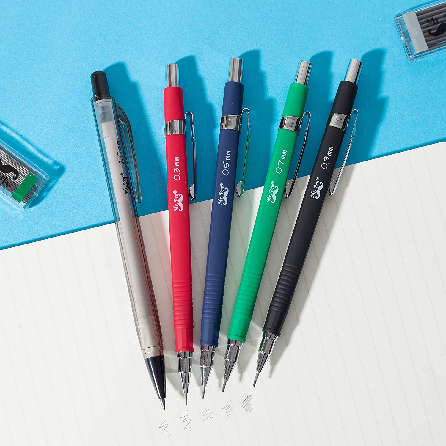 Art Mechanical Pencils Set Metal Drafting Sketching Drawing Pencil Artist Tools