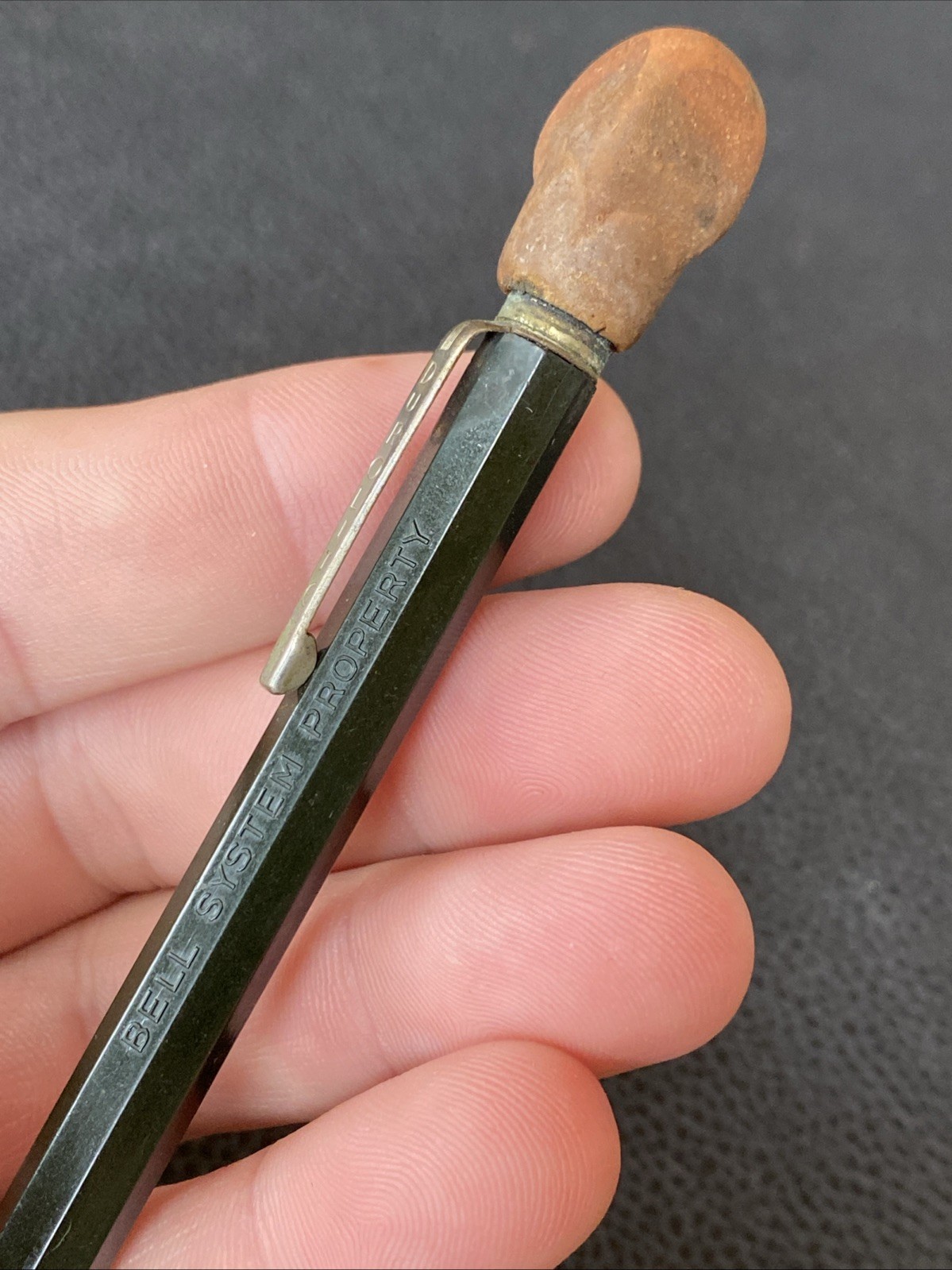 Vtg DUROLITE Bell System Property NOS Mechanical Pencil Green 1950s Advertising