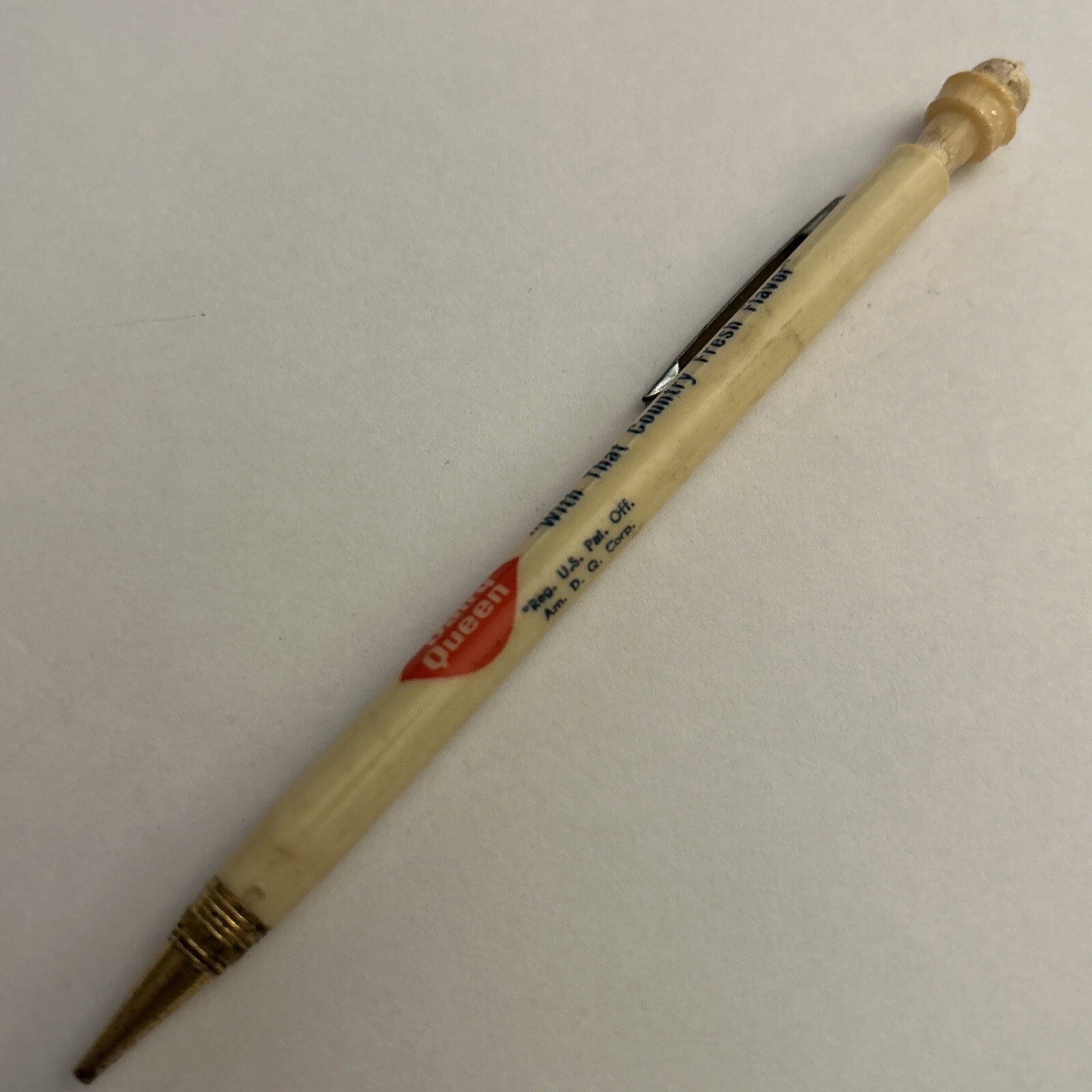 VTG Mechanical Pencil Dairy Queen “With That Country Fresh Flavor” Cone Topper