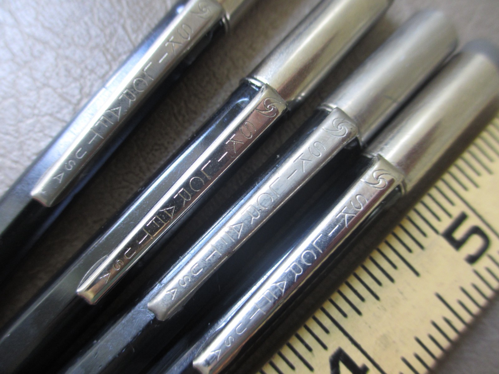Vintage Old Skilcraft US Government Mechanical Pencils Black Made USA Set Of 4