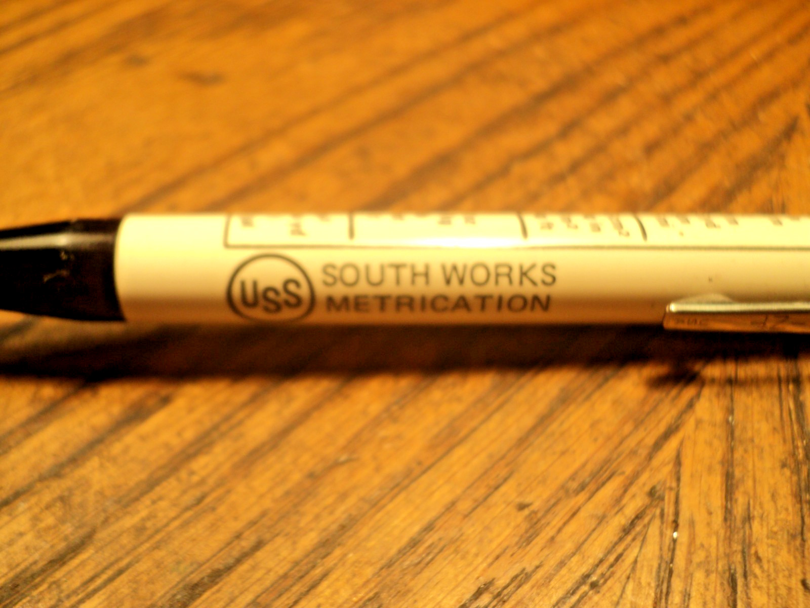 Vintage Autopoint Mechanical Pencil USS South Works Metric Chart 5-3/4″ Long