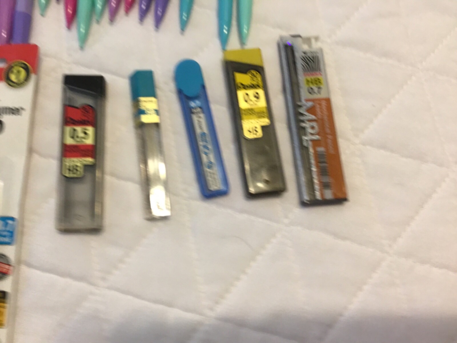 Lot of 29Click Mechanical Pencils Bic Multi Colors plus assorted lead