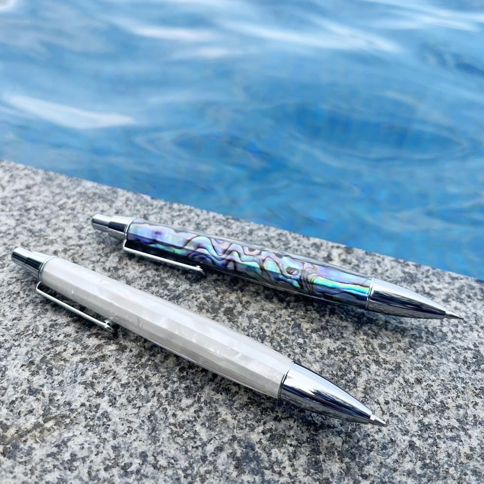 Abalone Shell Mechanical Pencil 0.7mm, Luxury Metal Pencil for Drawing and Sk…