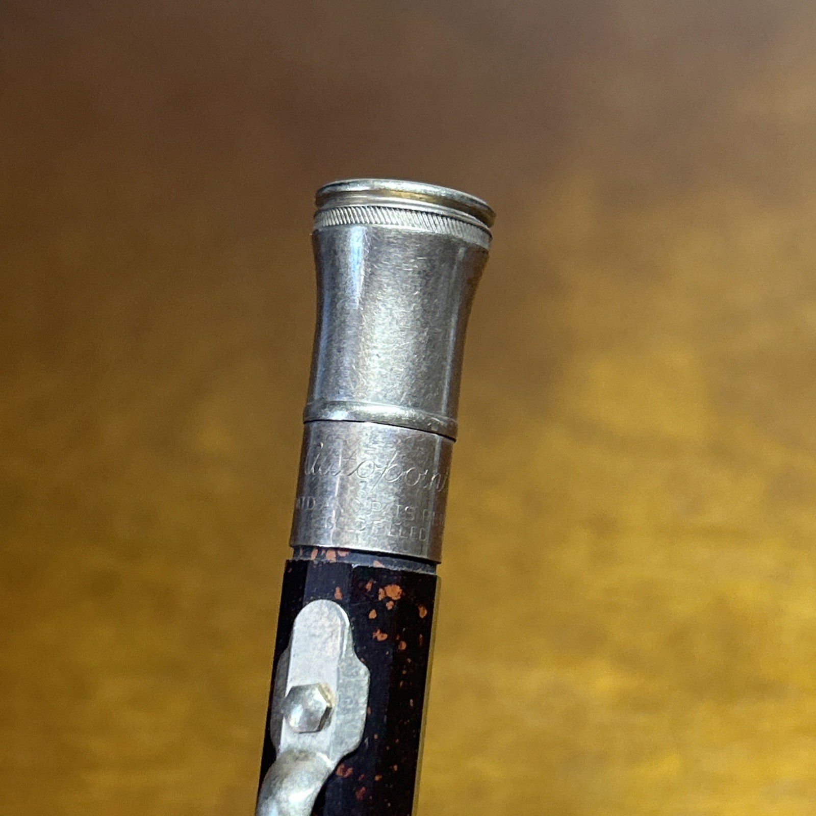 Vtg Autopoint Bell Top 14K Brown Gold Filled Palmer Match Co. Mechanical Pencil