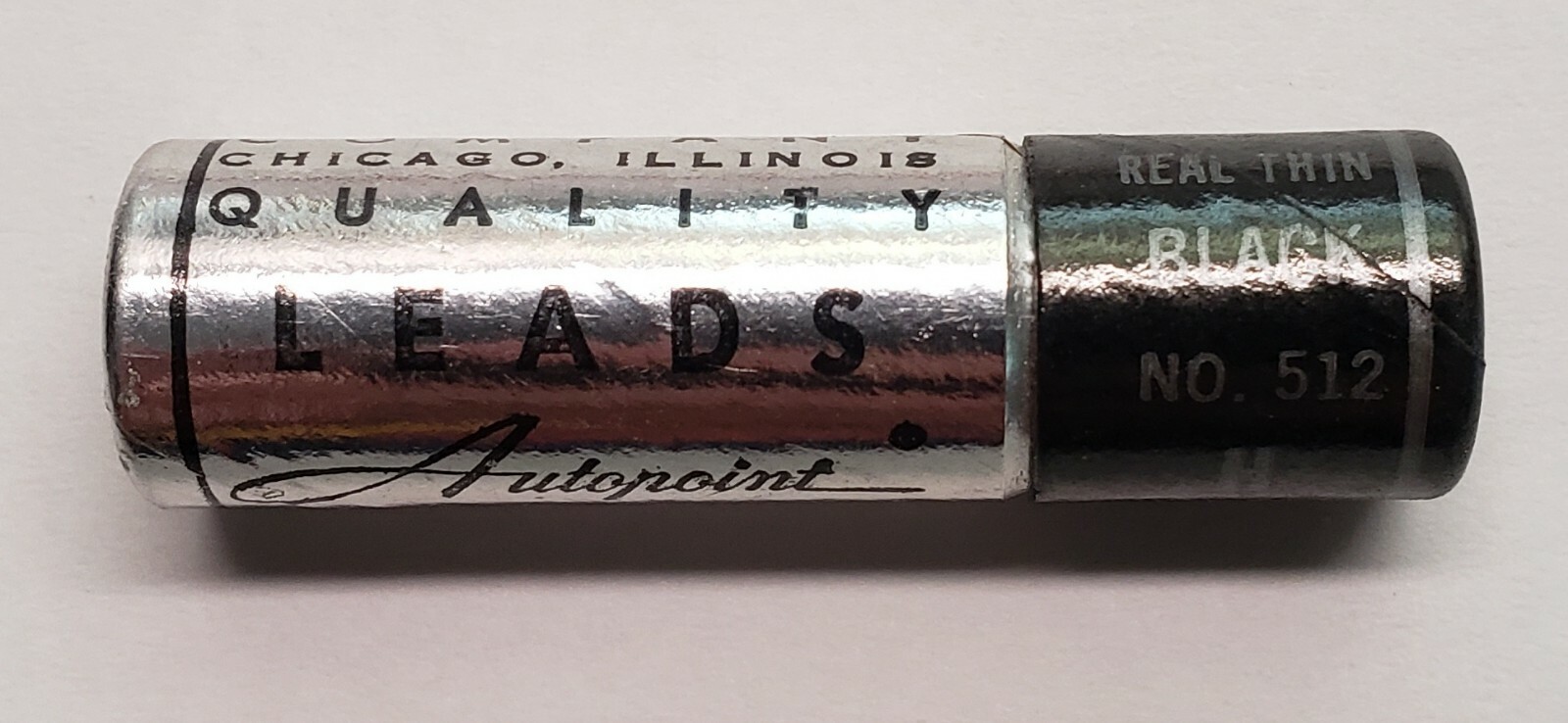 VTG 3 AUTOPOINT PENCIL LEAD BLACK NO. 512 H / HARD /REAL THIN 0.9MM (OR) 0.36″