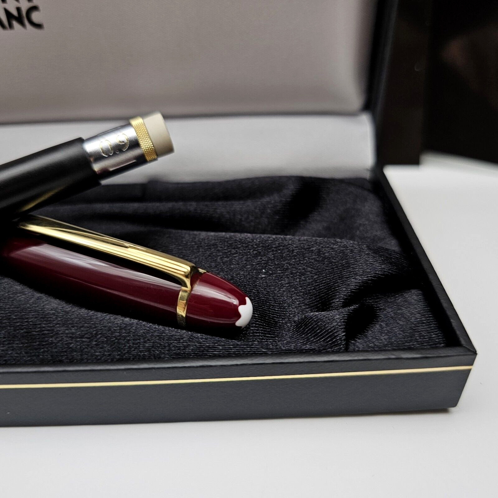 MONTBLANC Meisterstuck 167R LeGrand Burgundy / Red 0.9 mm Mechanical Pencil NEW!