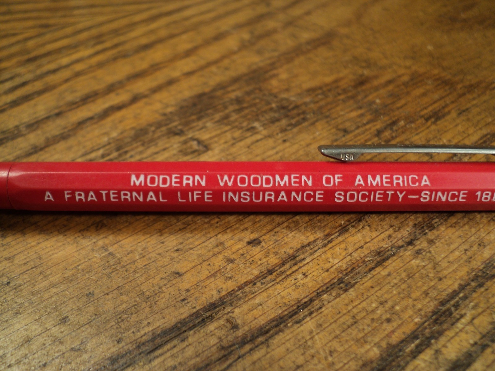 Vintage Autopoint Mechanical Pencil Advertising Modern Woodsmen of America