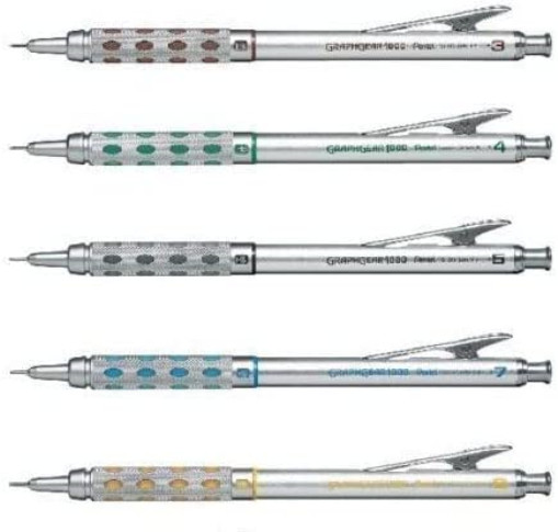 Pentel Graphgear 1000 Automatic Drafting Pencil 0.3 mm 0.4 mm 0.5 mm 0.7 mm
