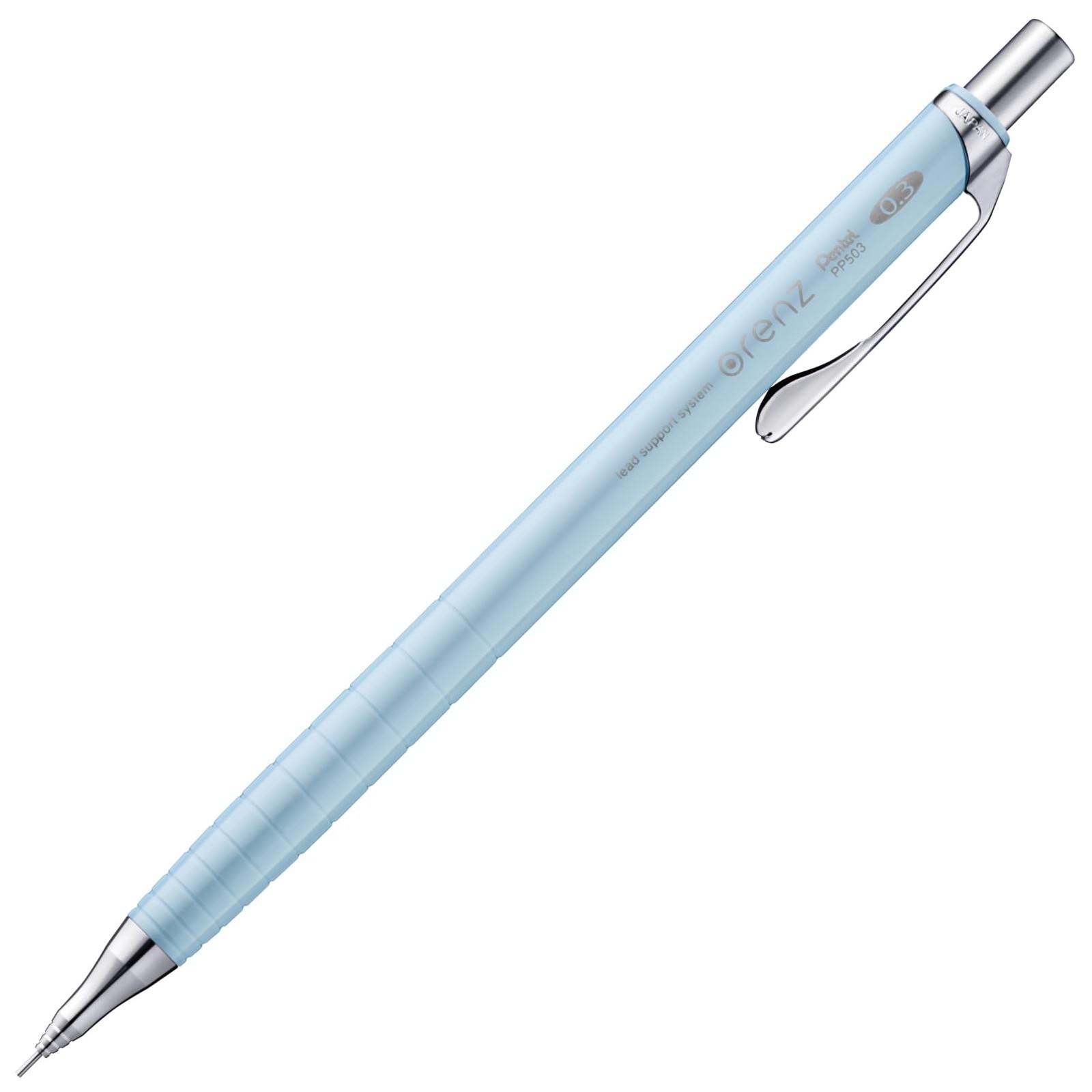 Oren 0.3mm Serenity Blue Mechanical Pencil Lead Protection Innovative Design