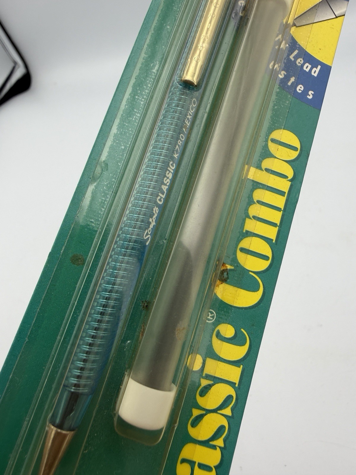 NEW SCRIPTO Classic Combo Vintage 1997 Mechanical Twist Pencil Long Lead Blue