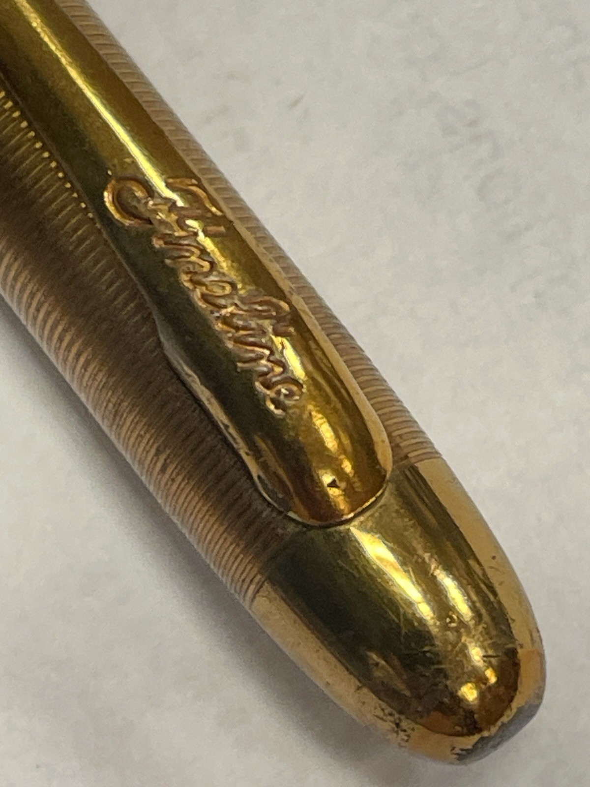 Vintage Sheaffer Fineline Mechanical Pencil Black & Gold, Works, Shows Use