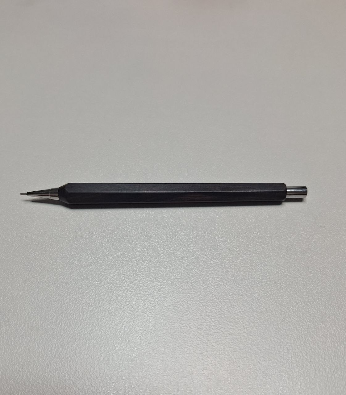 Handmade Mechanical Pencil Mpingo Wood Twoonewood Hexagonal 0.5mm Handcraft