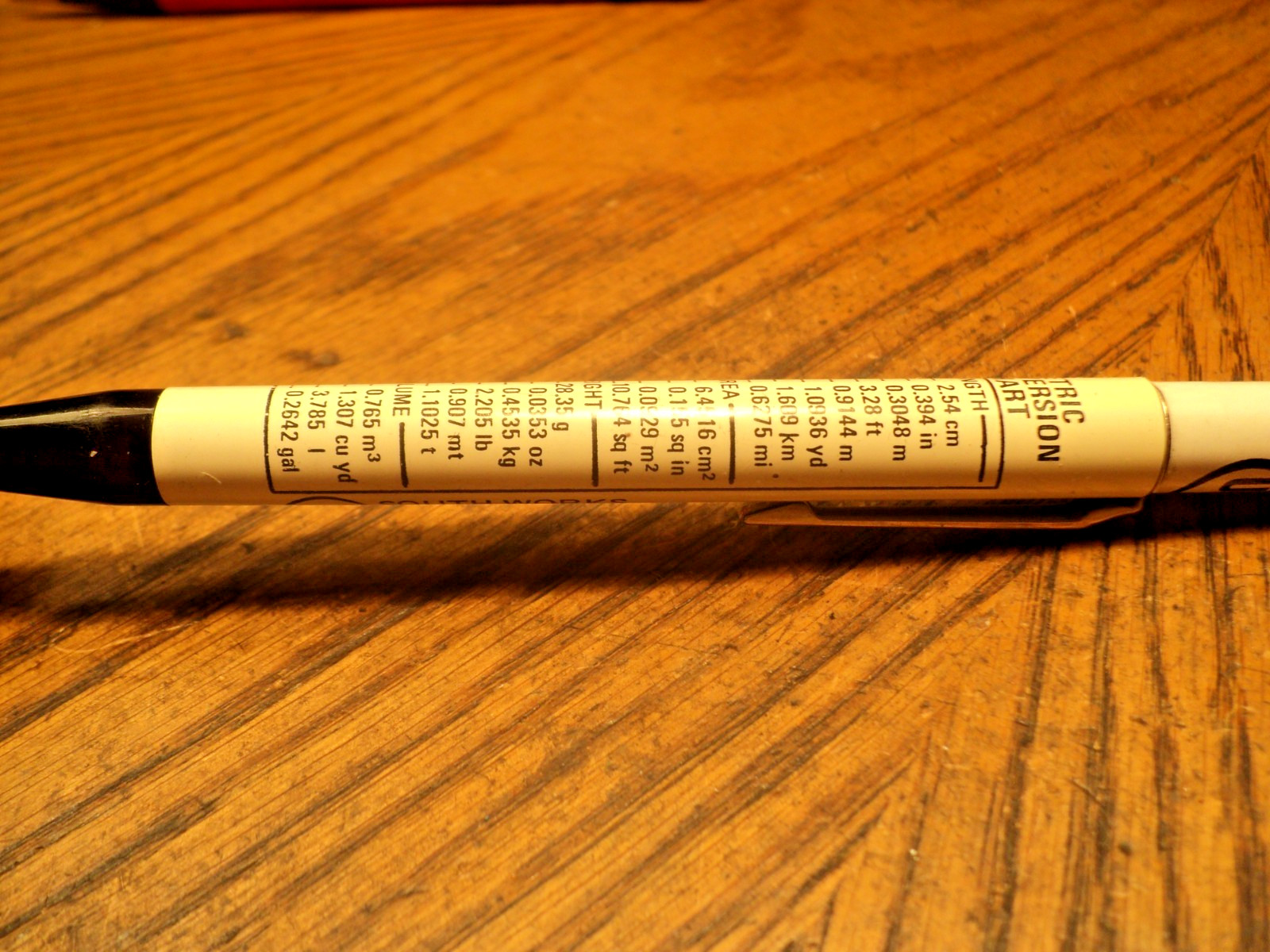 Vintage Autopoint Mechanical Pencil USS South Works Metric Chart 5-3/4″ Long