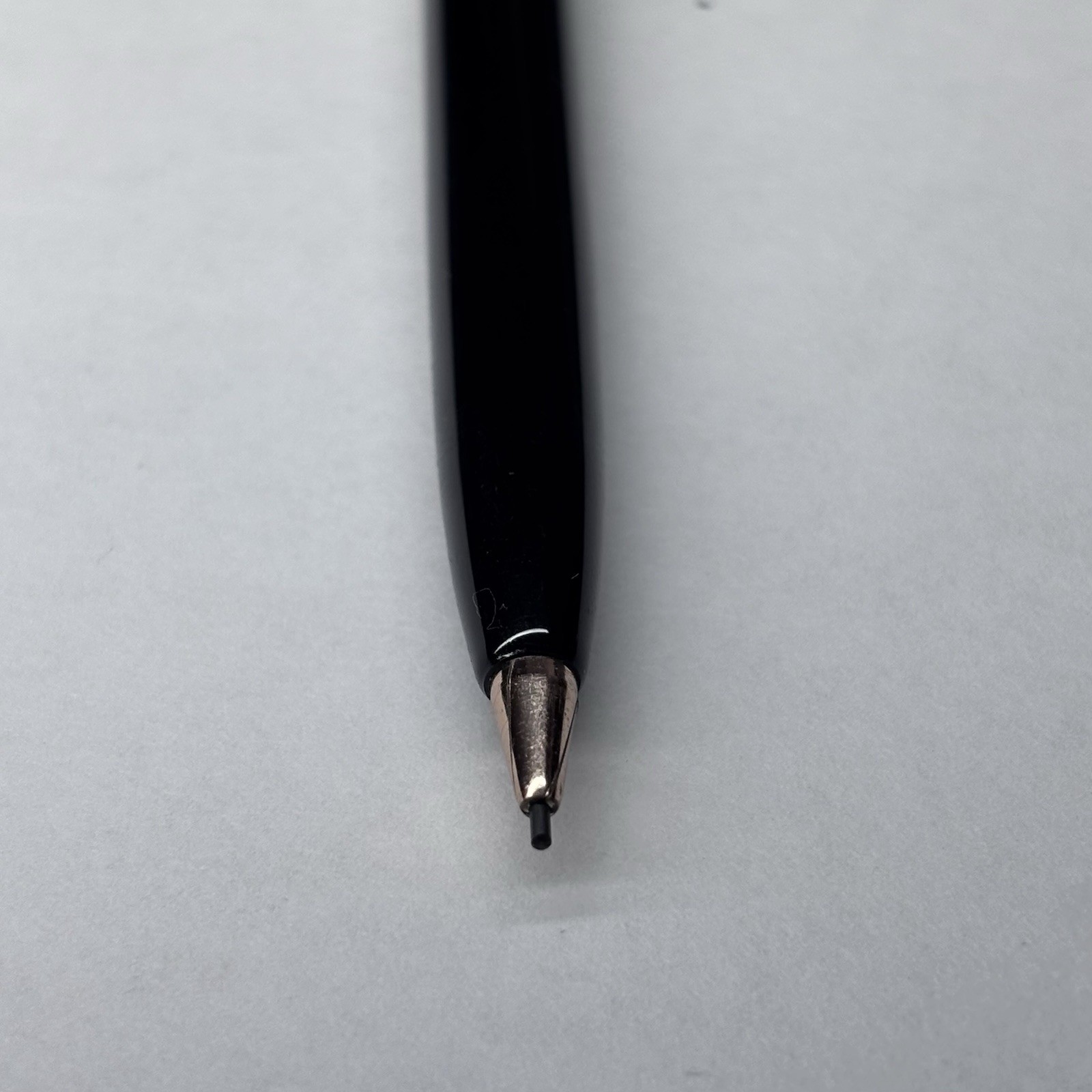 Vintage 50s Montblanc Pix Mechanical Pencil Black Resin With Gold Good Condition