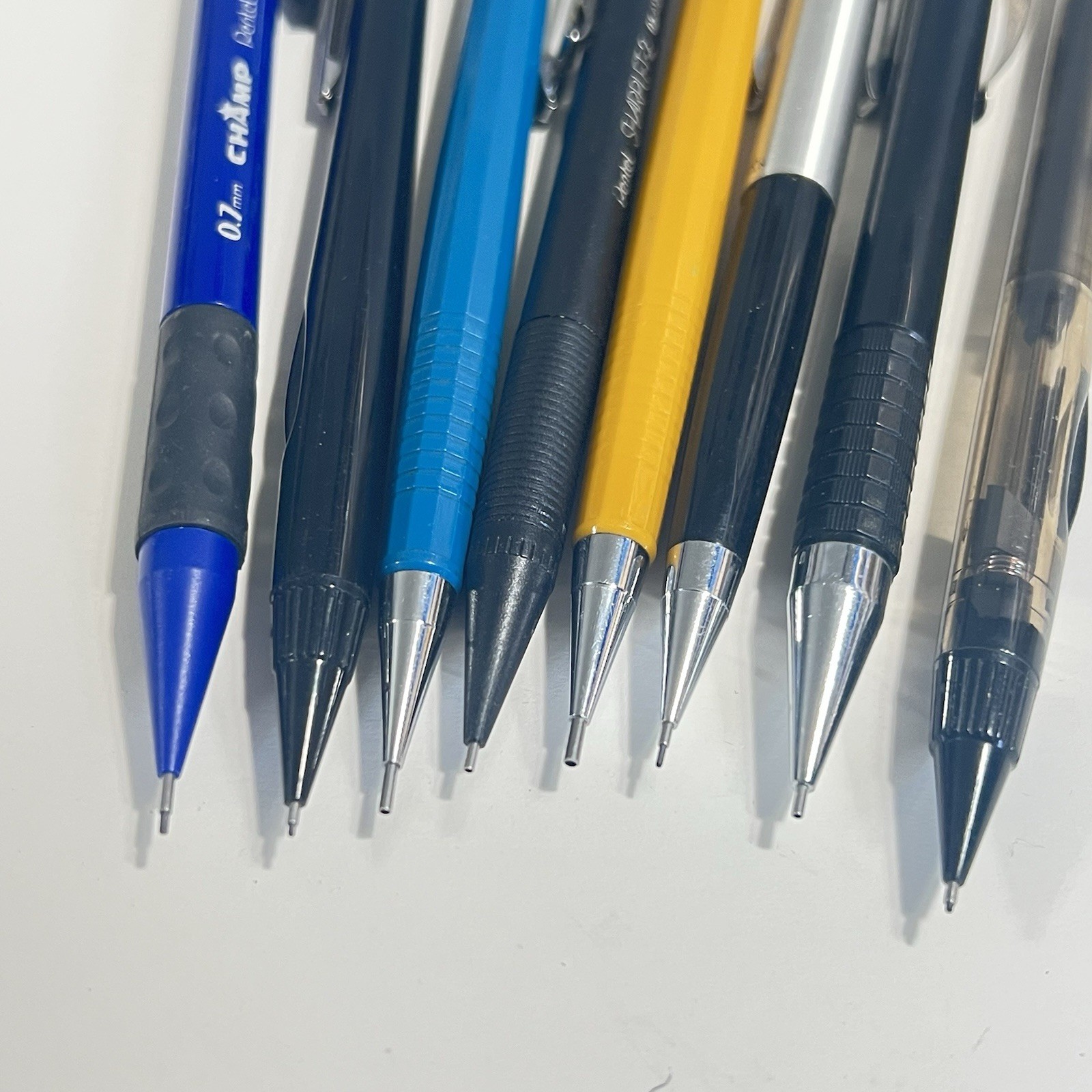 Vtg Pentel Mechanical Pencil Lot P207 P209 Sharplet-2 S55 Champ Quicker Clicker