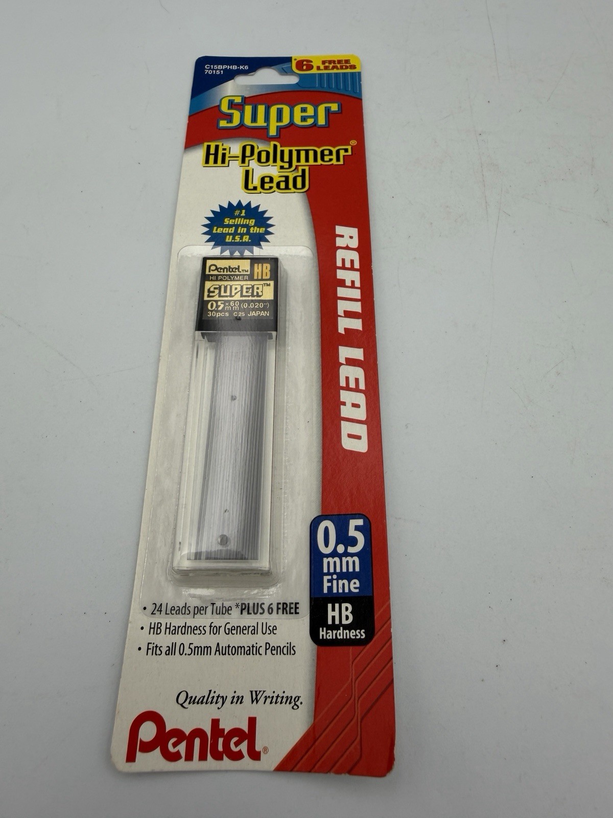 Lot Of 3 Packs Pentech Pentel Refill Lead 0.5 & 0.7mm Vintage 1987 Unopened