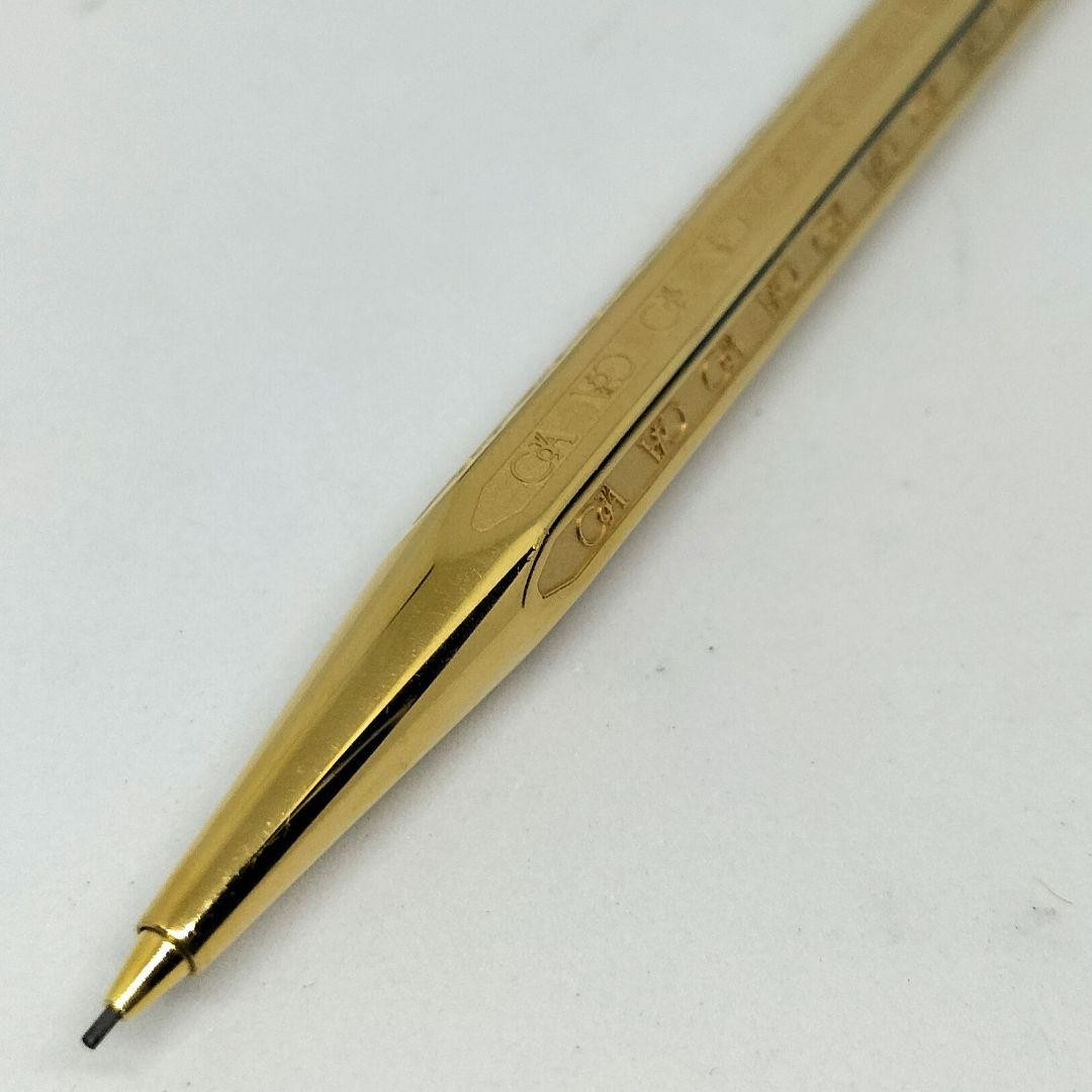 Caran d’Ache Ecridor Hexagonal Mechanical Pencil Gold 18K Gold Plated