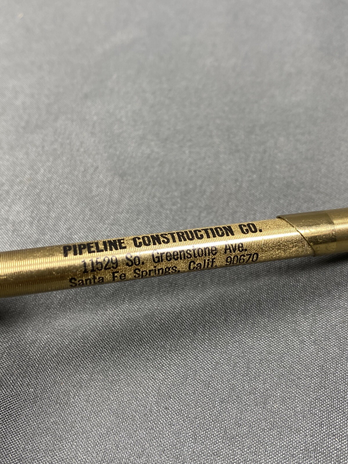 Ritepoint Advert. Pencil – Pacific Pipeline Construction Co Santa Fe Springs CA