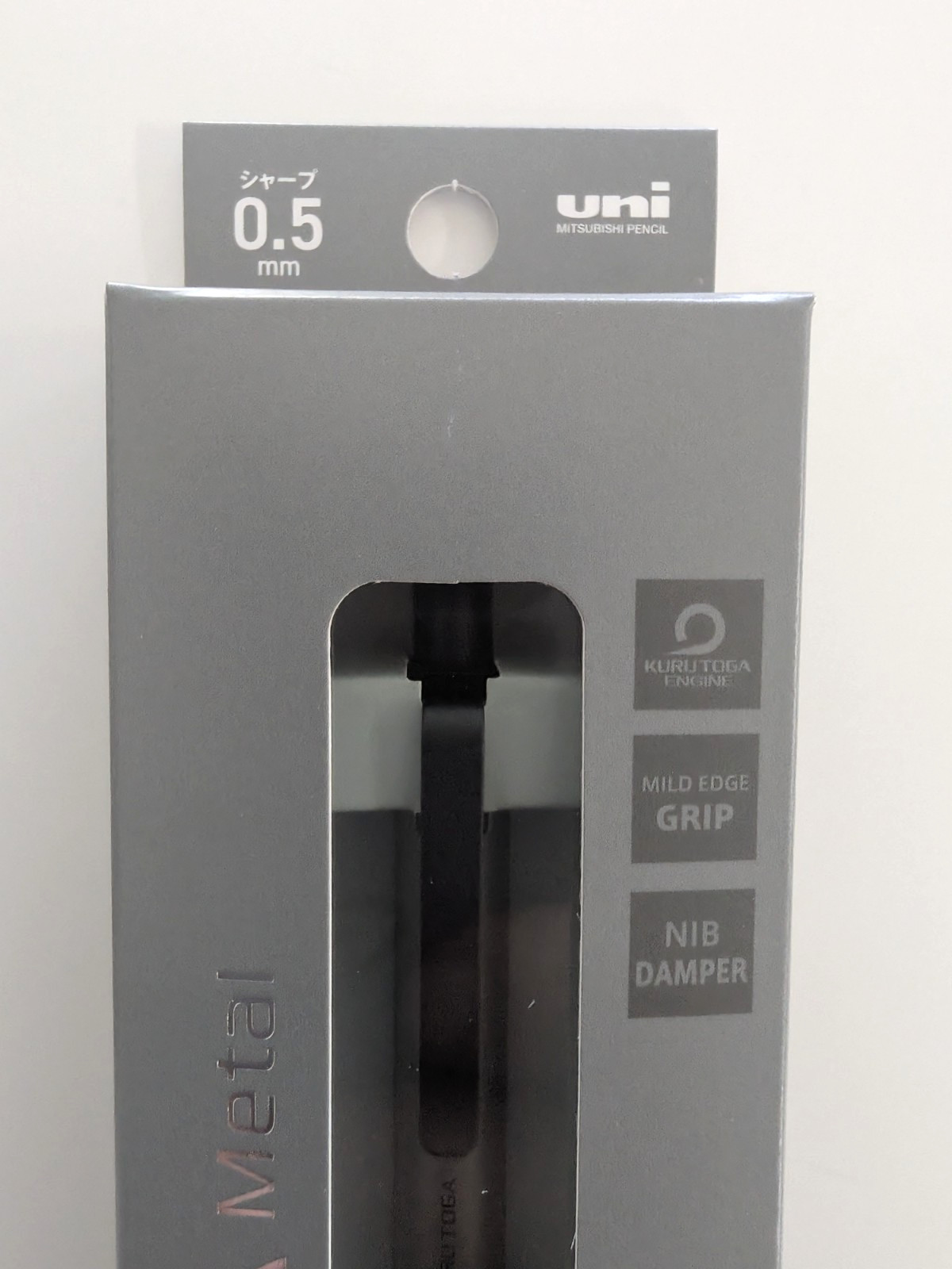 UNI Kuru Toga Metal Phantom Gray 0.5mm Mechanical Pencil M5-KH New