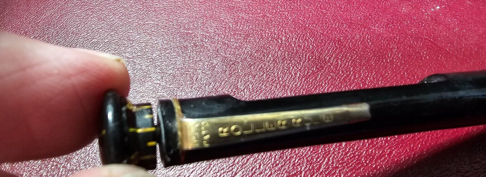 Roller Rule Black & Gold 1.1mm Mechanical Pencil – c. 1950’s – USA ruler works