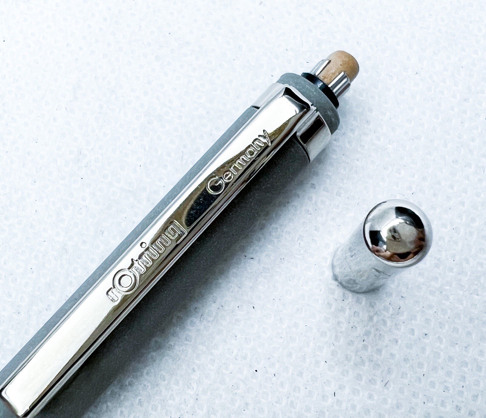 NOS rotring tikky 1 Special matte grey with two cirlces Mechanical Pencil 0.5mm